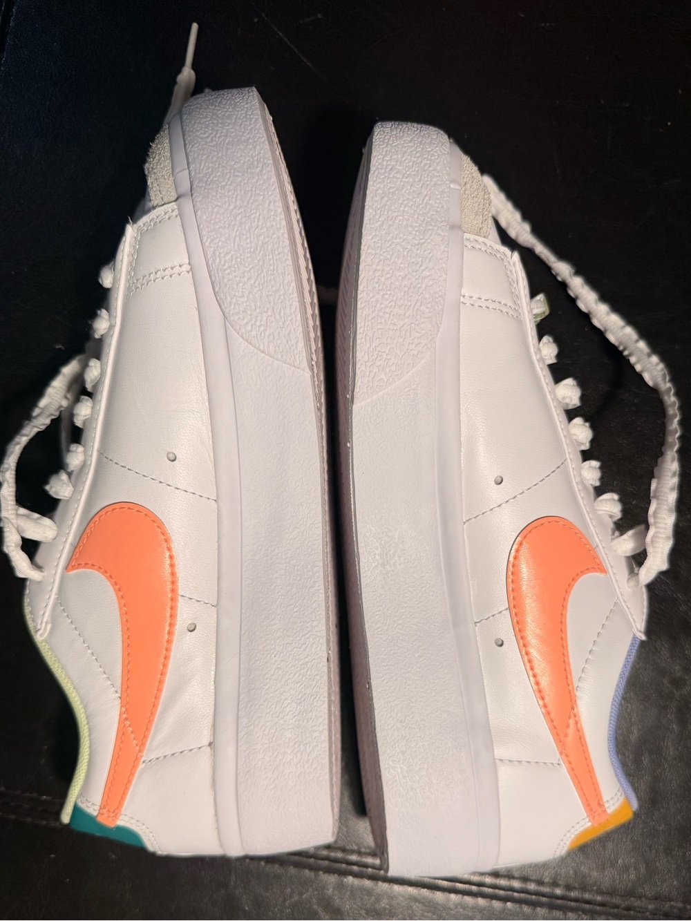 Nike Killshot 2 Leather Sneakers White Orange Swoosh Vintage women’s size 7.5